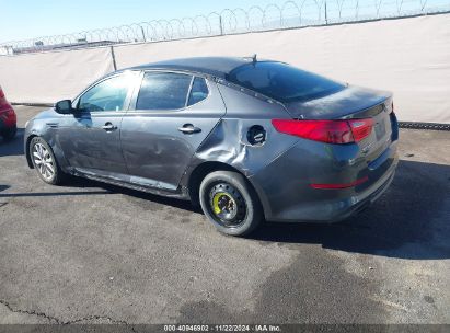 2015 KIA OPTIMA LX Gray  Gasoline 5XXGM4A78FG470483 photo #4