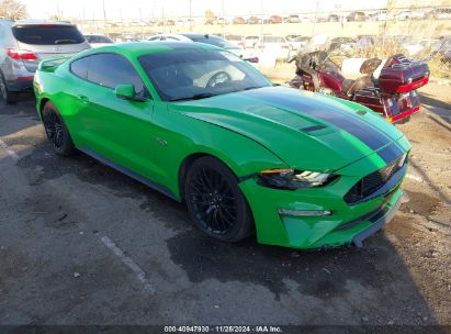 2019 FORD MUSTANG GT Green  Gasoline 1FA6P8CF4K5148345 photo #1