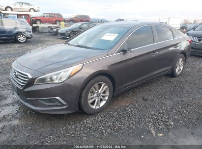 2016 HYUNDAI SONATA SE Gray  Gasoline 5NPE24AF0GH275116 photo #3