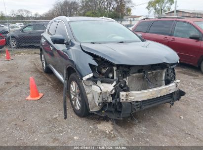 2018 NISSAN MURANO SL Blue  Gasoline 5N1AZ2MG6JN175981 photo #1