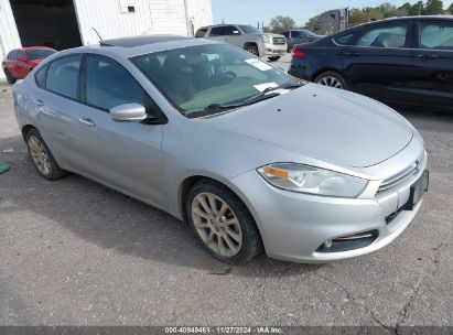 2013 DODGE DART LIMITED Silver  Gasoline 1C3CDFCAXDD182169 photo #1