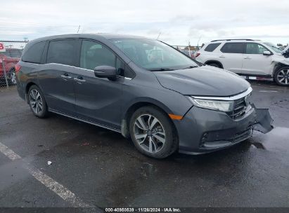 2023 HONDA ODYSSEY TOURING Gray  Gasoline 5FNRL6H83PB053587 photo #1