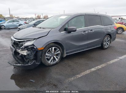 2023 HONDA ODYSSEY TOURING Gray  Gasoline 5FNRL6H83PB053587 photo #3