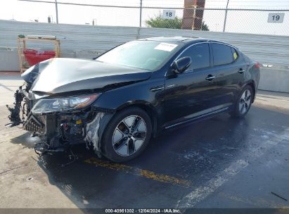 2013 KIA OPTIMA HYBRID EX Black  Hybrid KNAGM4AD4D5053575 photo #3