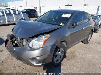 2014 NISSAN ROGUE SELECT S Gray  Gasoline JN8AS5MT1EW605525 photo #3