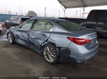 2018 INFINITI Q50 3.0T LUXE Light Blue  Gasoline JN1EV7AP0JM366713 photo #4