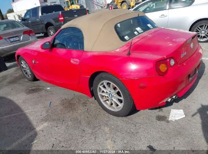 2004 BMW Z4 2.5I Red  Gasoline 4USBT33504LS51611 photo #4