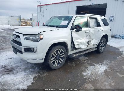 2014 TOYOTA 4RUNNER LIMITED White  Gasoline JTEBU5JR2E5186833 photo #3