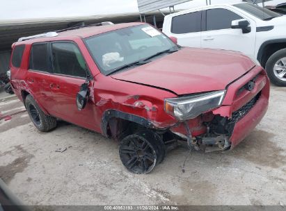 2017 TOYOTA 4RUNNER SR5 PREMIUM Red  gas JTEZU5JR8H5148140 photo #1