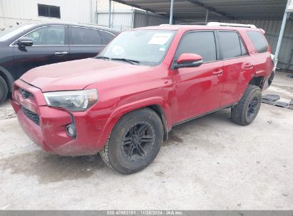 2017 TOYOTA 4RUNNER SR5 PREMIUM Red  gas JTEZU5JR8H5148140 photo #3