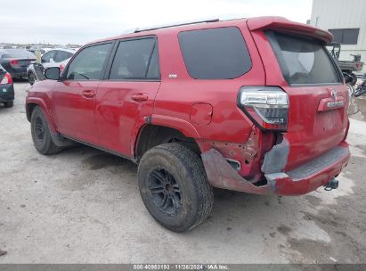 2017 TOYOTA 4RUNNER SR5 PREMIUM Red  gas JTEZU5JR8H5148140 photo #4