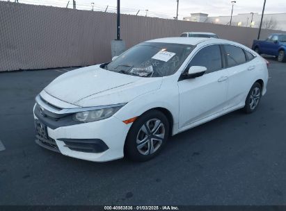 2016 HONDA CIVIC LX White  Gasoline 2HGFC2F52GH523897 photo #3