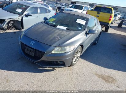 2013 HONDA CR-Z EX Gray  Hybrid JHMZF1D67DS002363 photo #3