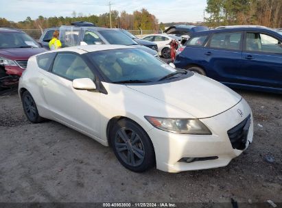 2012 HONDA CR-Z EX White  Hybrid JHMZF1D65CS004742 photo #1