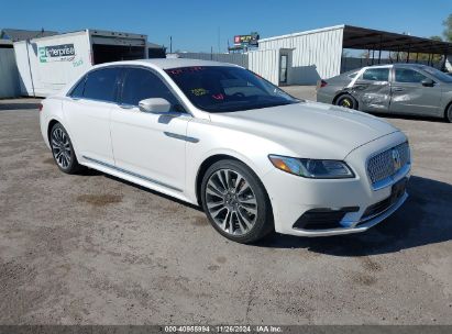 2017 LINCOLN CONTINENTAL RESERVE White  Gasoline 1LN6L9NC3H5629819 photo #1