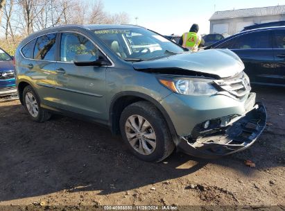 2012 HONDA CR-V EX-L Light Blue  Gasoline 2HKRM4H70CH631035 photo #1