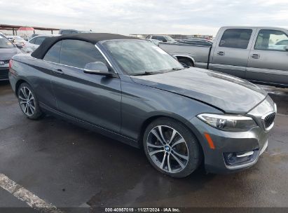 2017 BMW 230I Gray  Gasoline WBA2K9C31H7A26378 photo #1