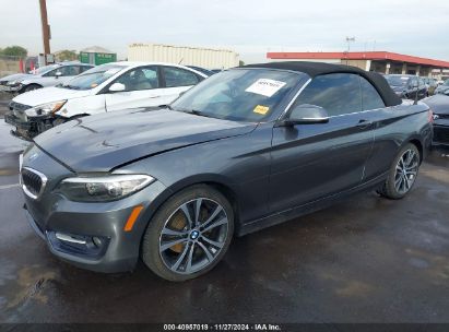 2017 BMW 230I Gray  Gasoline WBA2K9C31H7A26378 photo #3