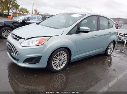 2014 FORD C-MAX HYBRID SE Turquoise  Hybrid 1FADP5AU6EL516676 photo #3