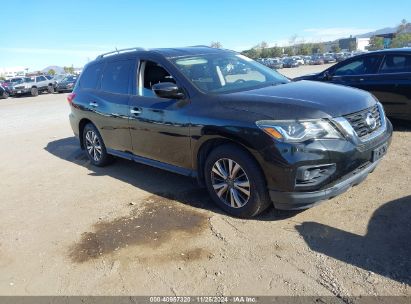 2017 NISSAN PATHFINDER S Black  Gasoline 5N1DR2MN8HC601607 photo #1