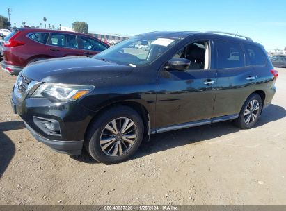 2017 NISSAN PATHFINDER S Black  Gasoline 5N1DR2MN8HC601607 photo #3