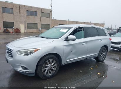 2013 INFINITI JX35 Silver  gas 5N1AL0MM8DC322538 photo #3