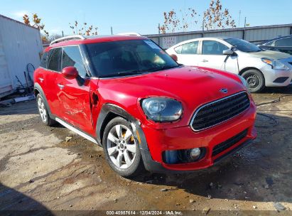 2019 MINI COUNTRYMAN COOPER Red  Gasoline WMZYS7C5XK3F45267 photo #1