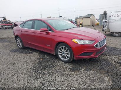 2017 FORD FUSION HYBRID SE Red  Hybrid 3FA6P0LUXHR378199 photo #1