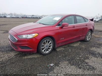 2017 FORD FUSION HYBRID SE Red  Hybrid 3FA6P0LUXHR378199 photo #3