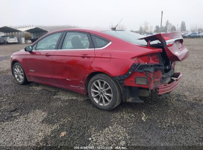 2017 FORD FUSION HYBRID SE Red  Hybrid 3FA6P0LUXHR378199 photo #4