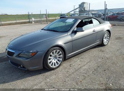 2005 BMW 645CI Gray  Gasoline WBAEK73455B327185 photo #3