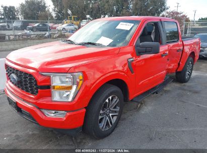 2021 FORD F-150 XL Red  Gasoline 1FTEW1CP2MKD46550 photo #3