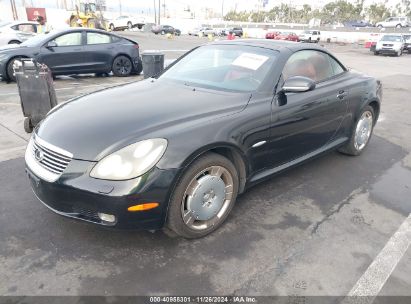 2005 LEXUS SC 430 Black  Gasoline JTHFN48Y350062138 photo #3