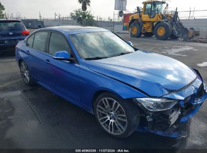 2013 BMW 335I Blue  Gasoline WBA3A9G53DNP37263 photo #1