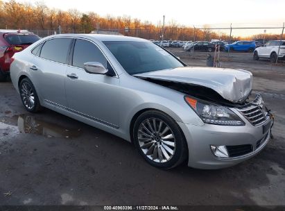 2014 HYUNDAI EQUUS ULTIMATE Silver  Gasoline KMHGH4JHXEU073861 photo #1