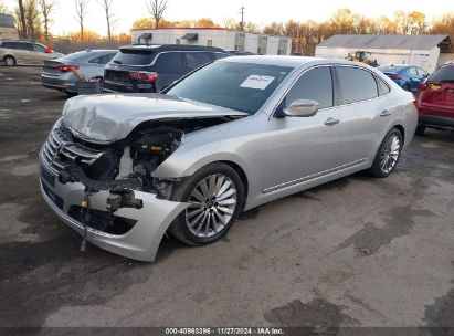 2014 HYUNDAI EQUUS ULTIMATE Silver  Gasoline KMHGH4JHXEU073861 photo #3