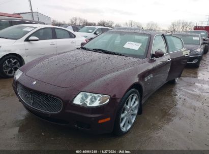 2008 MASERATI QUATTROPORTE BASE AUTOMATIC/EXECUTIVE GT AUTOMATIC/SPORT GT S AUTOMATIC Burgundy  Gasoline ZAMFE39A180036294 photo #3