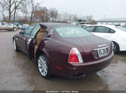 2008 MASERATI QUATTROPORTE BASE AUTOMATIC/EXECUTIVE GT AUTOMATIC/SPORT GT S AUTOMATIC Burgundy  Gasoline ZAMFE39A180036294 photo #4