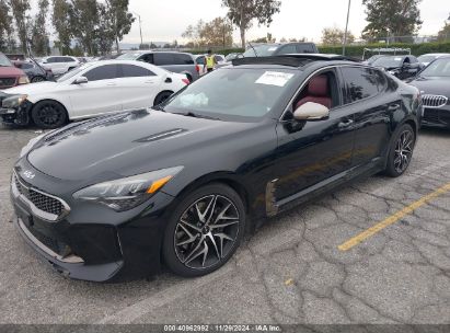 2022 KIA STINGER GT-LINE Black  Gasoline KNAE35LD0N6101145 photo #3