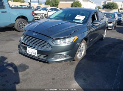 2015 FORD FUSION HYBRID SE Gray  Hybrid 3FA6P0LU7FR185716 photo #3