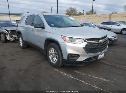 2020 CHEVROLET TRAVERSE FWD LS Silver  Gasoline 1GNERFKW2LJ107346 photo #1