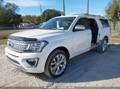 2019 FORD EXPEDITION MAX PLATINUM White  Gasoline 1FMJK1MT7KEA67950 photo #3