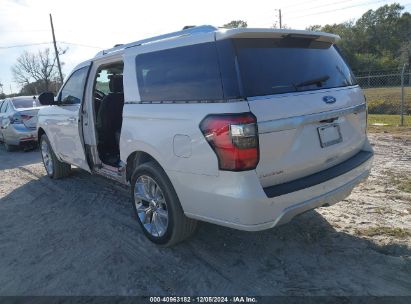 2019 FORD EXPEDITION MAX PLATINUM White  Gasoline 1FMJK1MT7KEA67950 photo #4