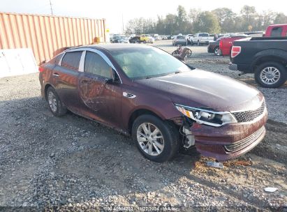 2016 KIA OPTIMA LX Maroon  Gasoline 5XXGT4L39GG020534 photo #1