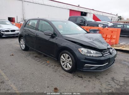 2019 VOLKSWAGEN GOLF 1.4T S/1.4T SE Black  Gasoline WVWNM7AJ7CW023514 photo #1