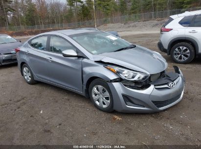 2016 HYUNDAI ELANTRA SE Gray  Gasoline 5NPDH4AE6GH680866 photo #1