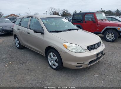 2003 TOYOTA MATRIX STANDARD Gold  Gasoline 2T1KR32E23C008118 photo #1