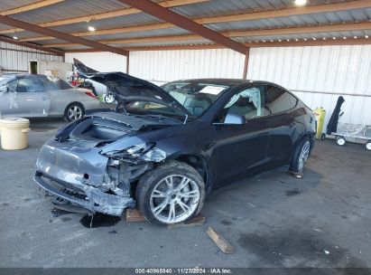 2023 TESLA MODEL Y AWD/LONG RANGE DUAL MOTOR ALL-WHEEL DRIVE Gray  Electric 7SAYGDEE7PF628341 photo #3