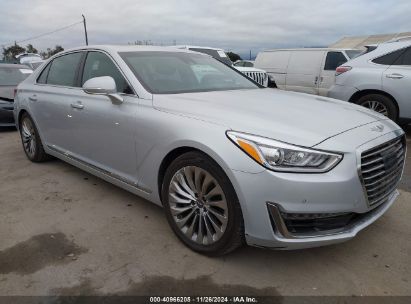 2018 GENESIS G90 3.3T PREMIUM Gray  Gasoline KMHG34JA4JU038034 photo #1