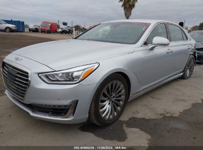 2018 GENESIS G90 3.3T PREMIUM Gray  Gasoline KMHG34JA4JU038034 photo #3